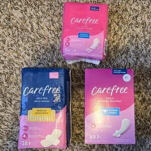 $12 FOR ALL!!! Carefree Liners and Pads Set